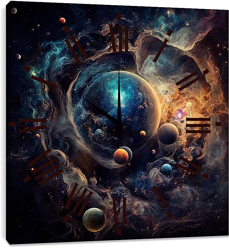 Часы картина - Картина Бесконечность
