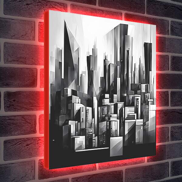 Лайтбокс световая панель - Картина Вечерний город