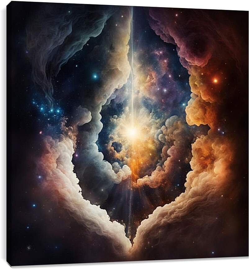 Постер и плакат - Картина Вселенская бесконечность