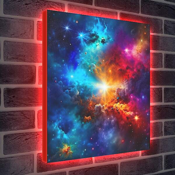 Лайтбокс световая панель - Картина Космос