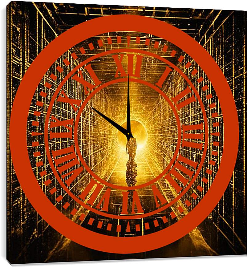 Часы картина - Квантовый лабиринт сознания