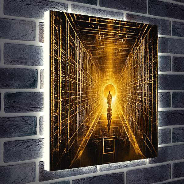 Лайтбокс световая панель - Квантовый лабиринт сознания