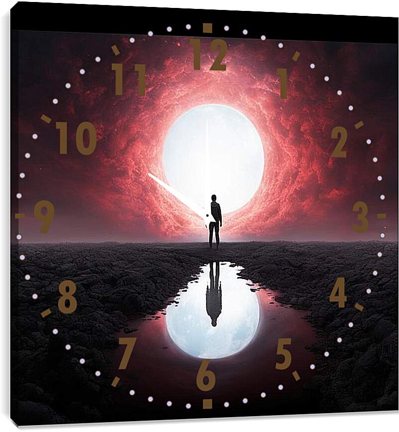 Часы картина - Путешествие в глубины души