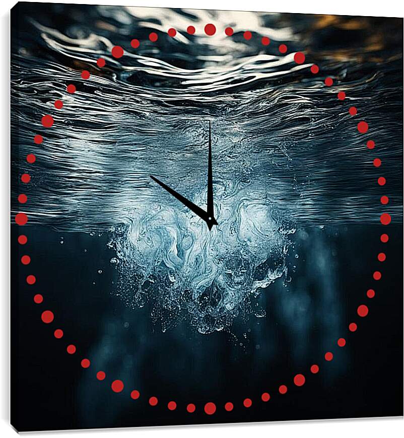 Часы картина - Вода