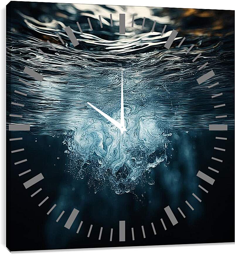 Часы картина - Вода