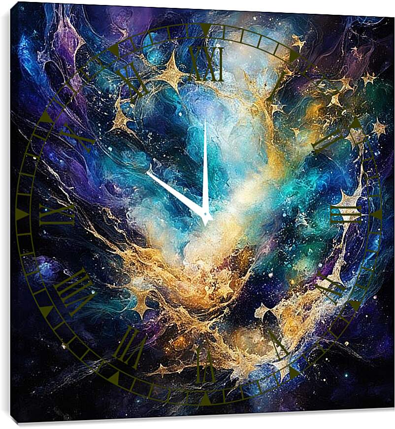 Часы картина - Картина Вселенская бесконечность
