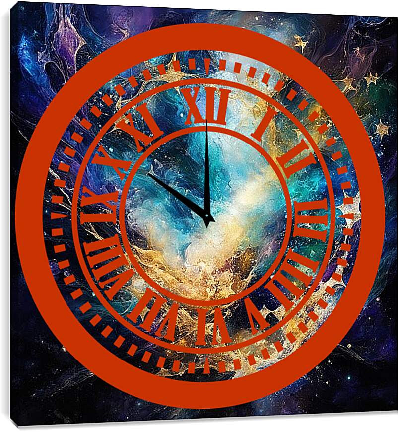 Часы картина - Картина Вселенская бесконечность