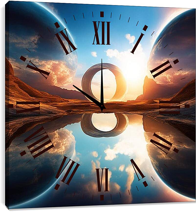 Часы картина - Пересечение миров
