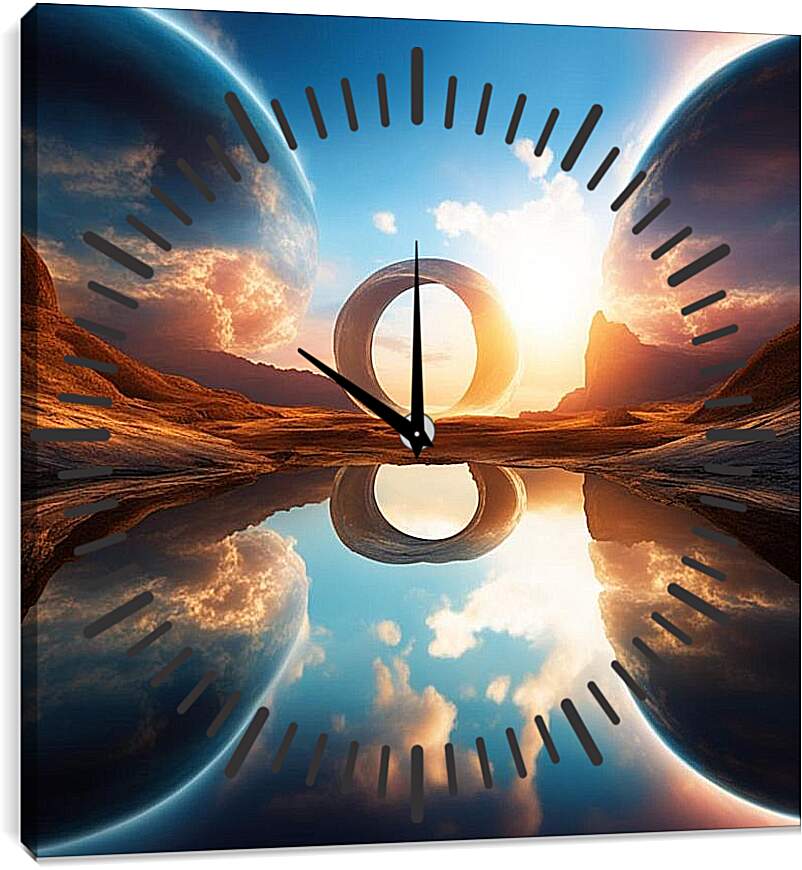 Часы картина - Пересечение миров