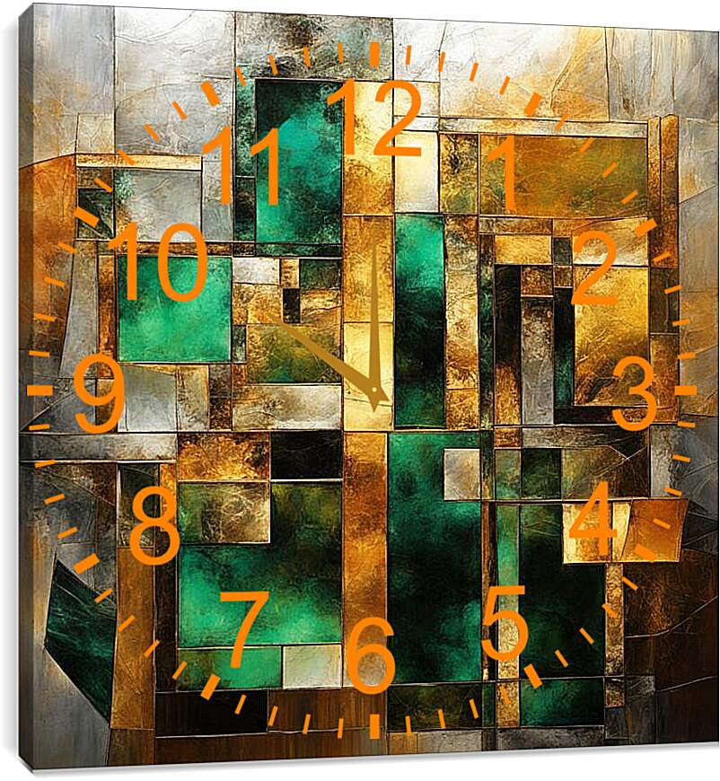 Часы картина - Поток абстрактной гармонии