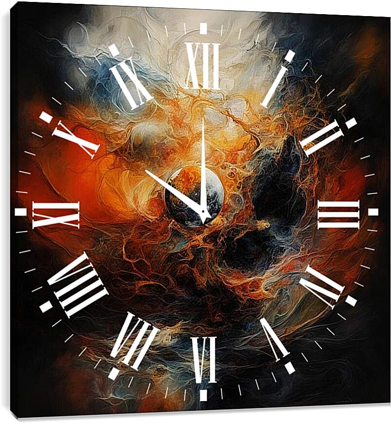 Часы картина - Пульсация Вселенной