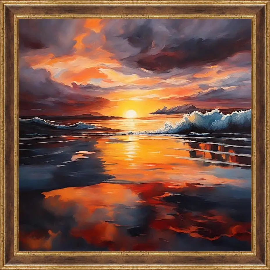 Картина в раме - Расвет