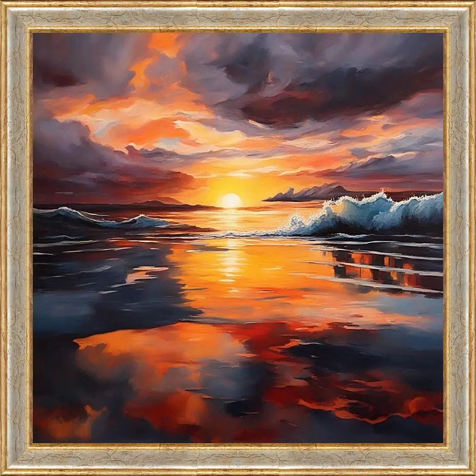 Картина в раме - Расвет