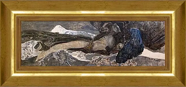Картина в раме - Демон летящий. Врубель Михаил