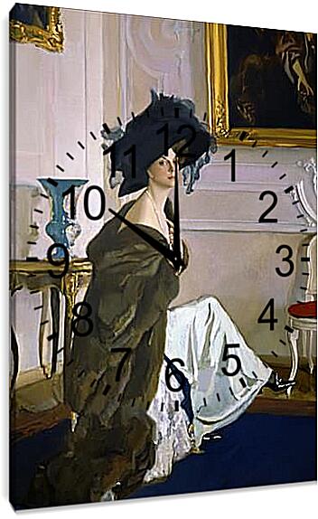 Часы картина - Портрет Ольги Орловой. Валентин Александрович Серов
