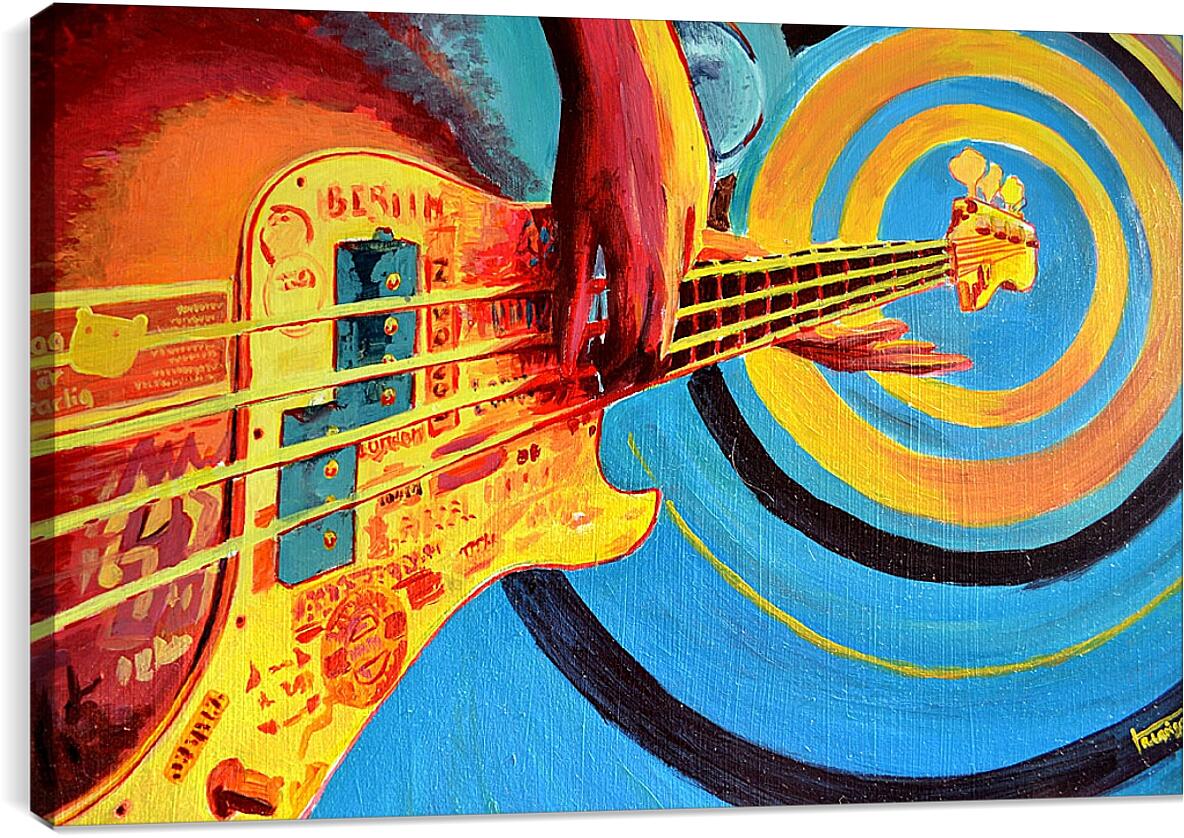 Гитара в абстрактной живописи