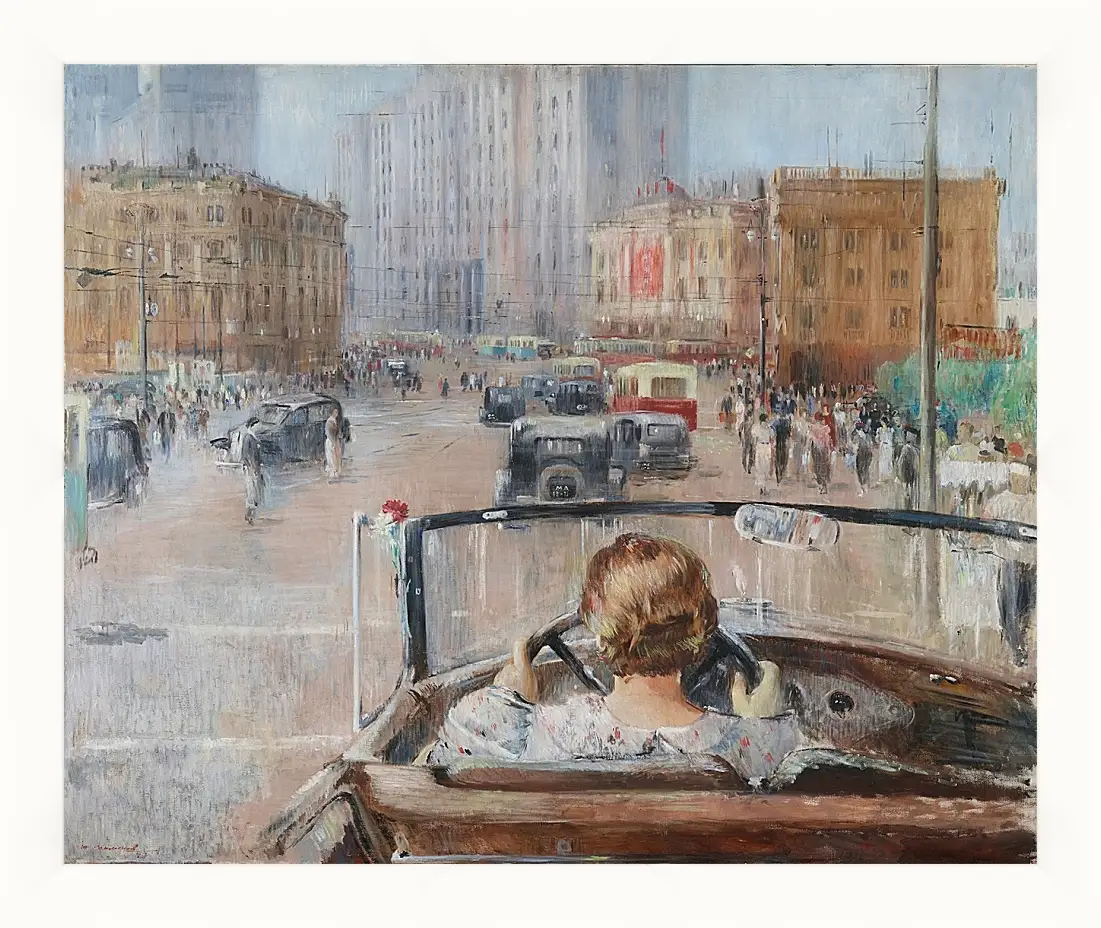 Картина в раме - Новая Москва. Пименов Юрий