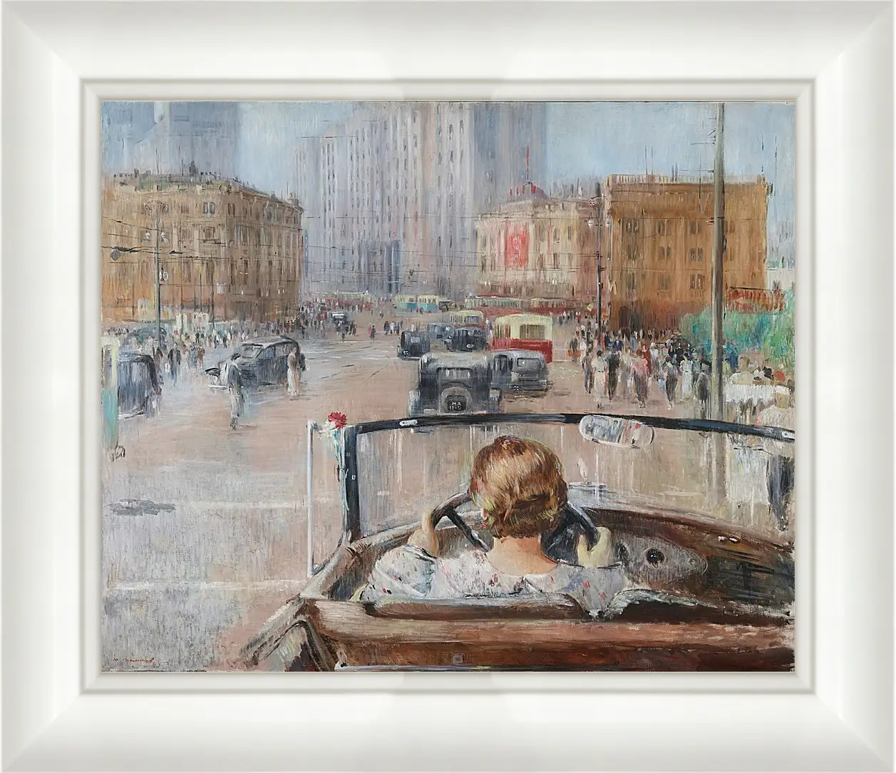 Картина в раме - Новая Москва. Пименов Юрий