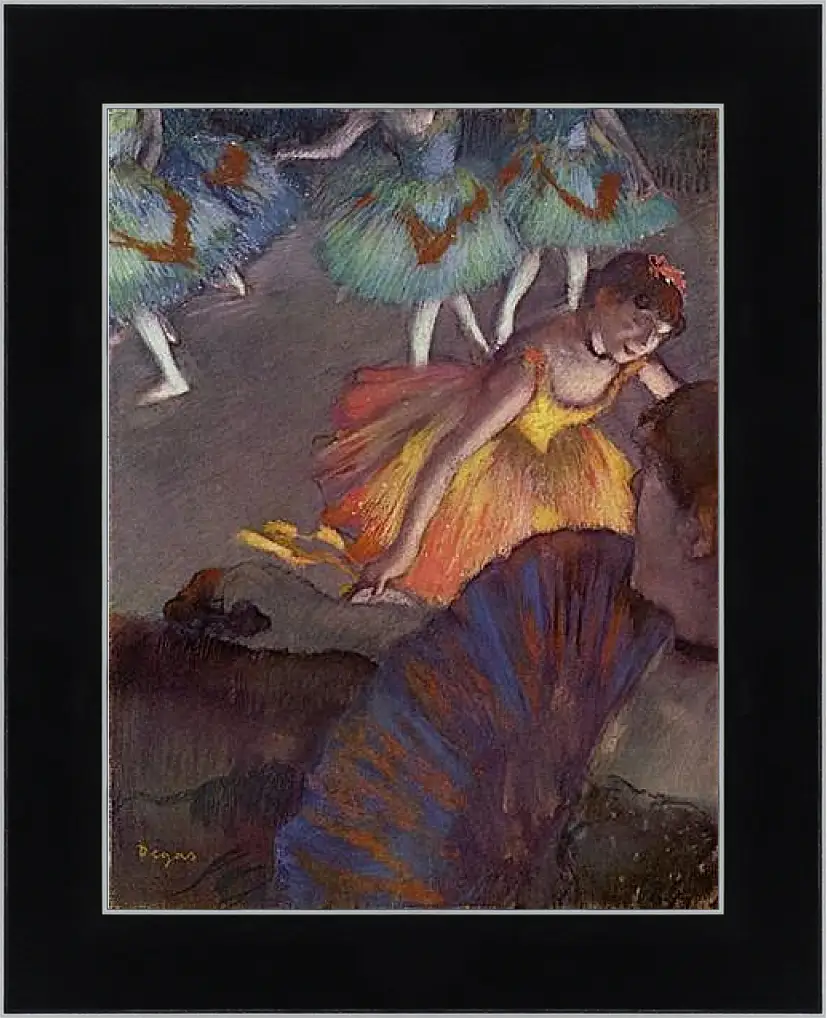 Картина в раме - Ballett, von einer Loge aus gesehen. Эдгар Дега