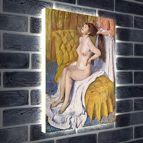 Лайтбокс световая панель - Woman Having Her Hair Combed. Эдгар Дега