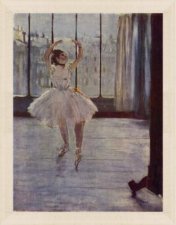 Картина в раме - Die Tanzerin beim Fotografen. Эдгар Дега