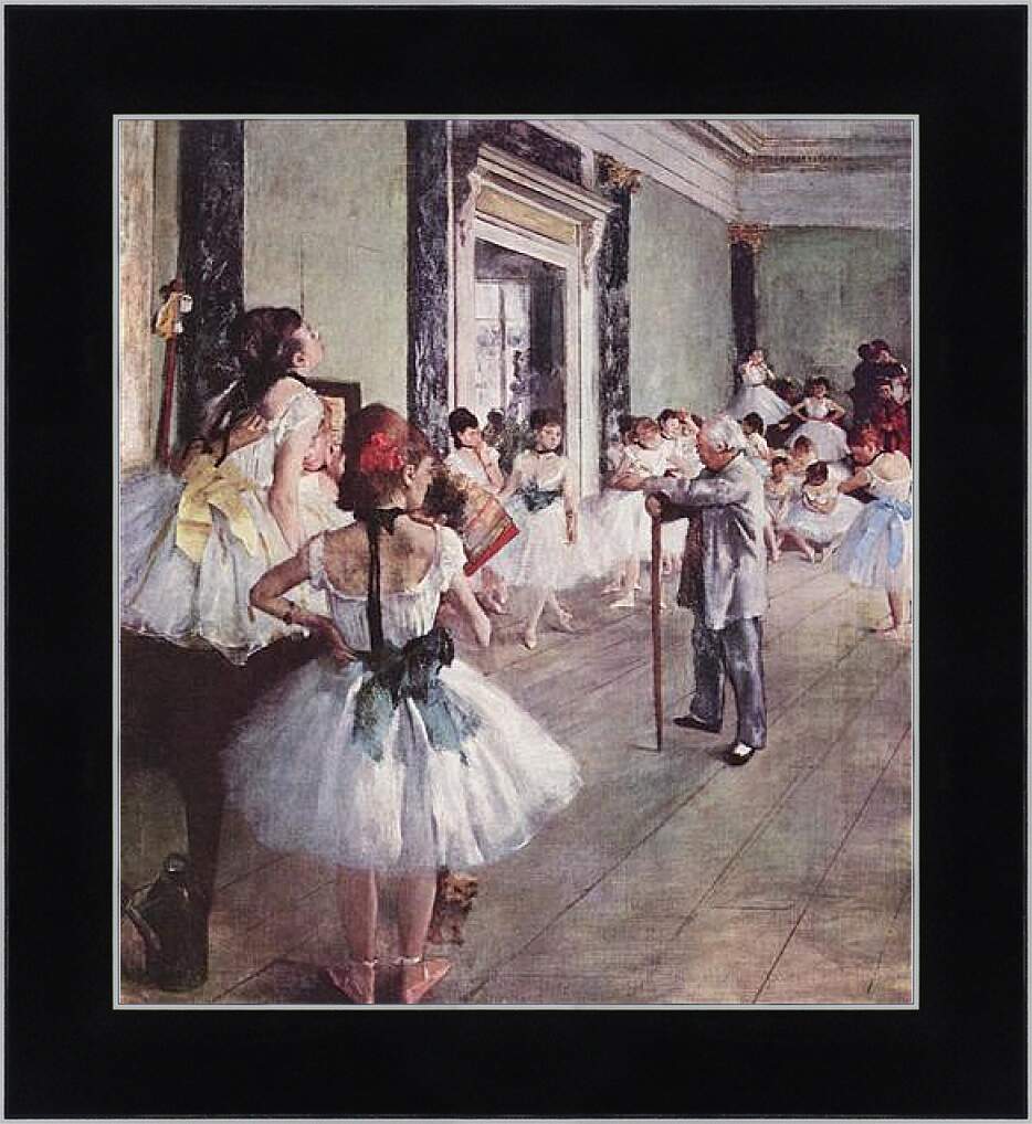 Картина в раме - Die Tanzklasse. Эдгар Дега