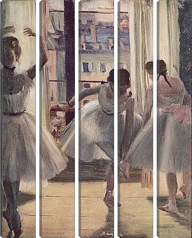 Модульная картина - Drei Tanzerinnen in einem Ubungssaal. Эдгар Дега
