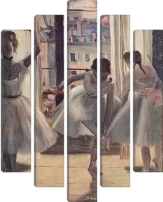 Модульная картина - Drei Tanzerinnen in einem Ubungssaal. Эдгар Дега