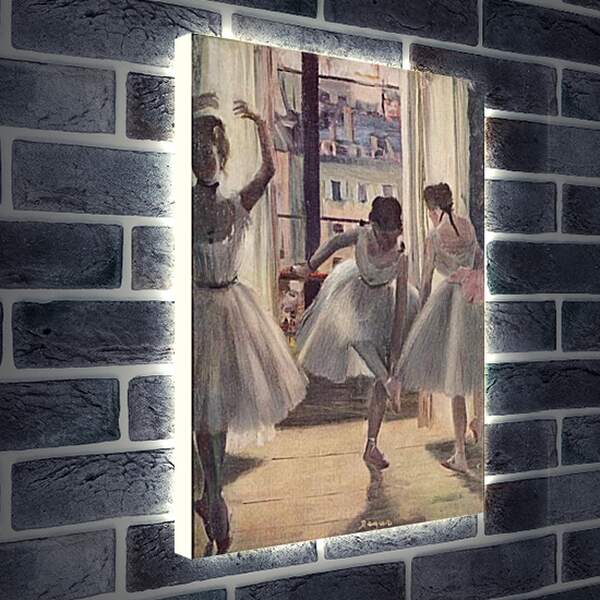 Лайтбокс световая панель - Drei Tanzerinnen in einem Ubungssaal. Эдгар Дега