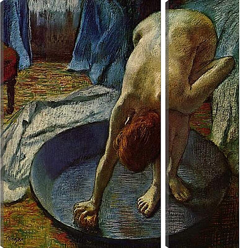 Модульная картина - Le Tub. Эдгар Дега