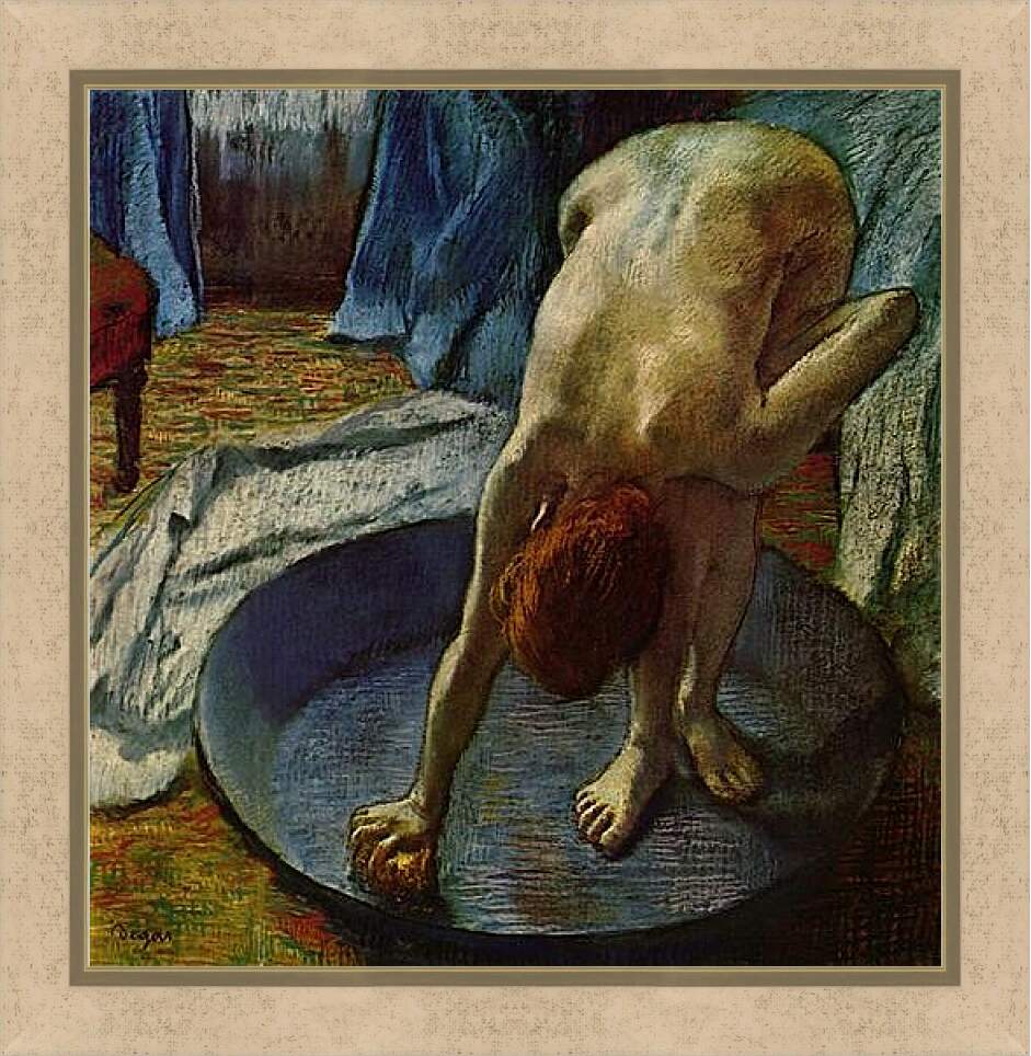 Картина в раме - Le Tub. Эдгар Дега