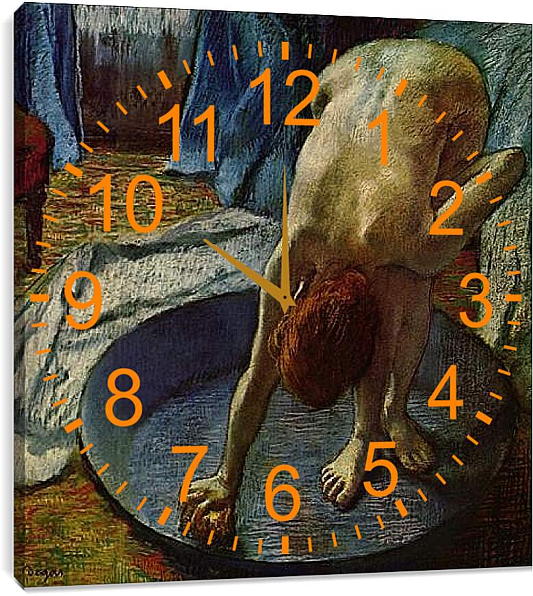 Часы картина - Le Tub. Эдгар Дега
