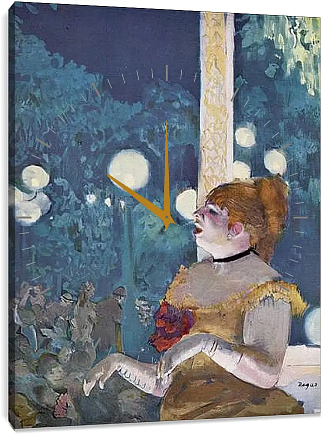 Часы картина - Концерт в кафе - Песня собаки. Эдгар Дега