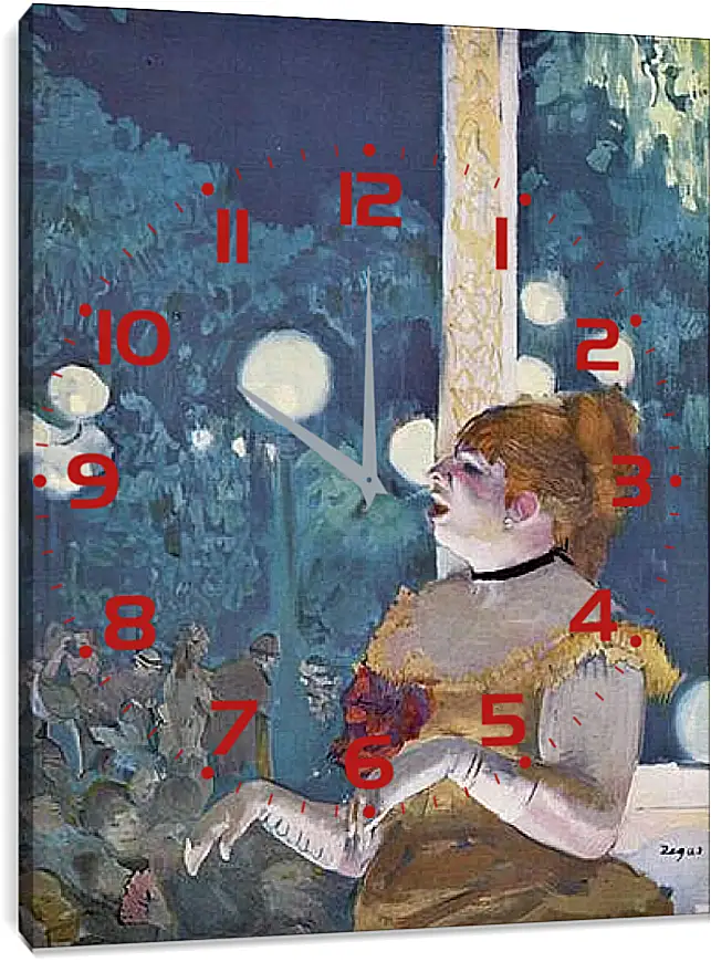 Часы картина - Концерт в кафе - Песня собаки. Эдгар Дега