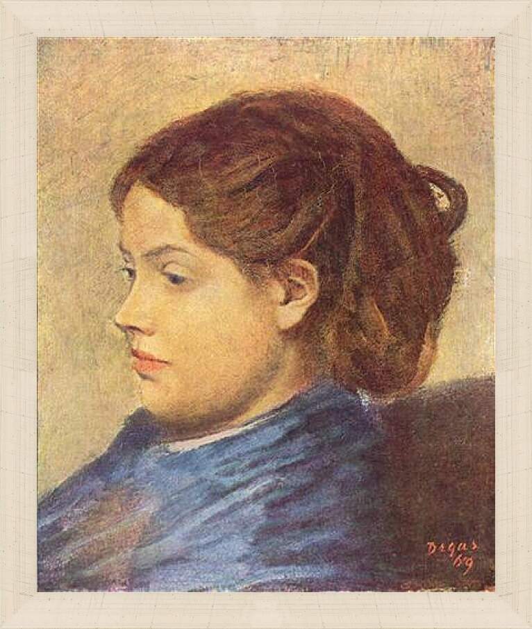 Картина в раме - Portrat Mademoiselle Dobigny. Эдгар Дега