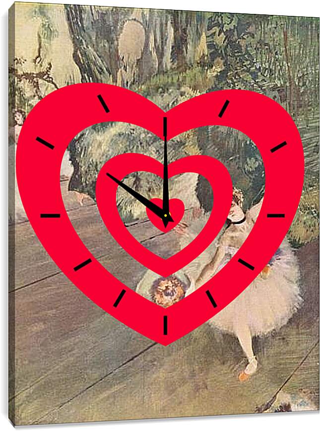 Часы картина - Tanzerin mit Blumenstrau? (Der Star des Balletts)	Эдгар Дега