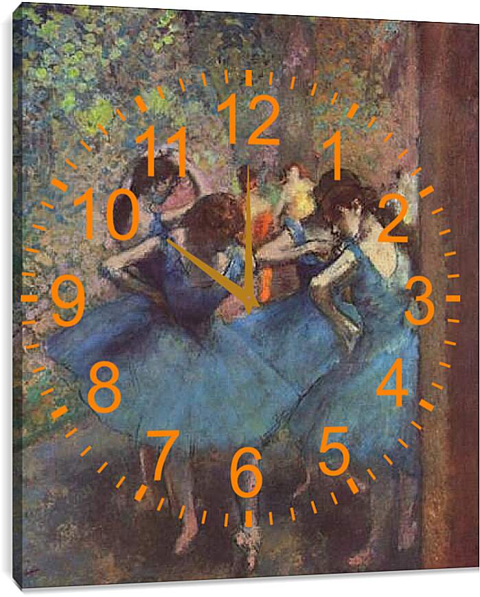 Часы картина - Tanzerinnen. Эдгар Дега