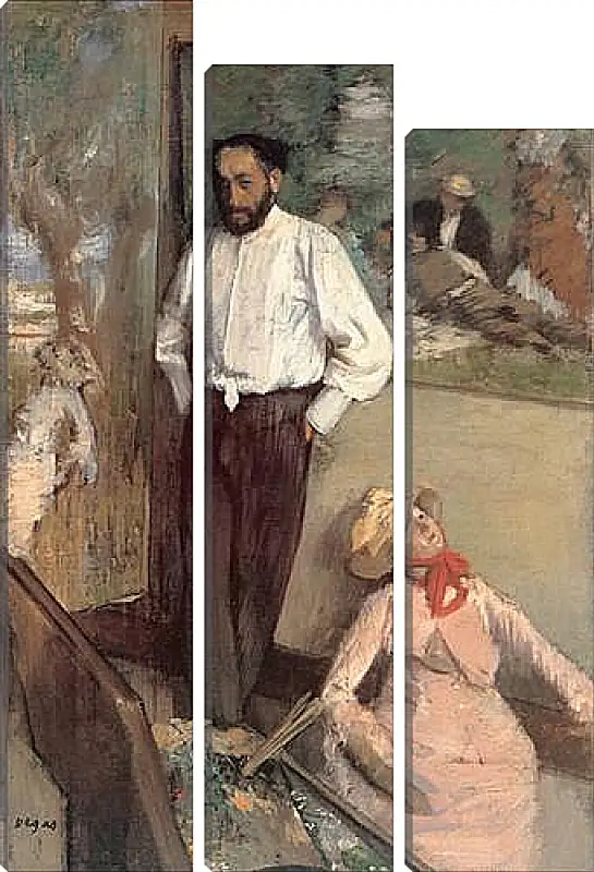 Модульная картина - Portrait of the Painter Henri Michel-Levy. Эдгар Дега