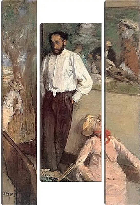 Модульная картина - Portrait of the Painter Henri Michel-Levy. Эдгар Дега