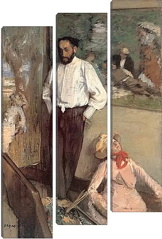 Модульная картина - Portrait of the Painter Henri Michel-Levy. Эдгар Дега