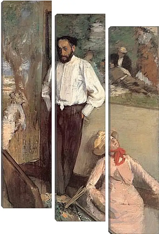 Модульная картина - Portrait of the Painter Henri Michel-Levy. Эдгар Дега