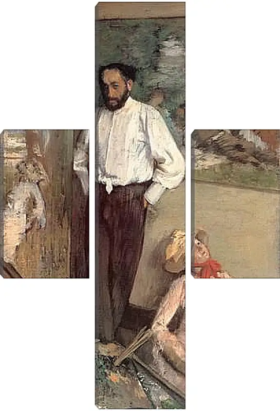 Модульная картина - Portrait of the Painter Henri Michel-Levy. Эдгар Дега