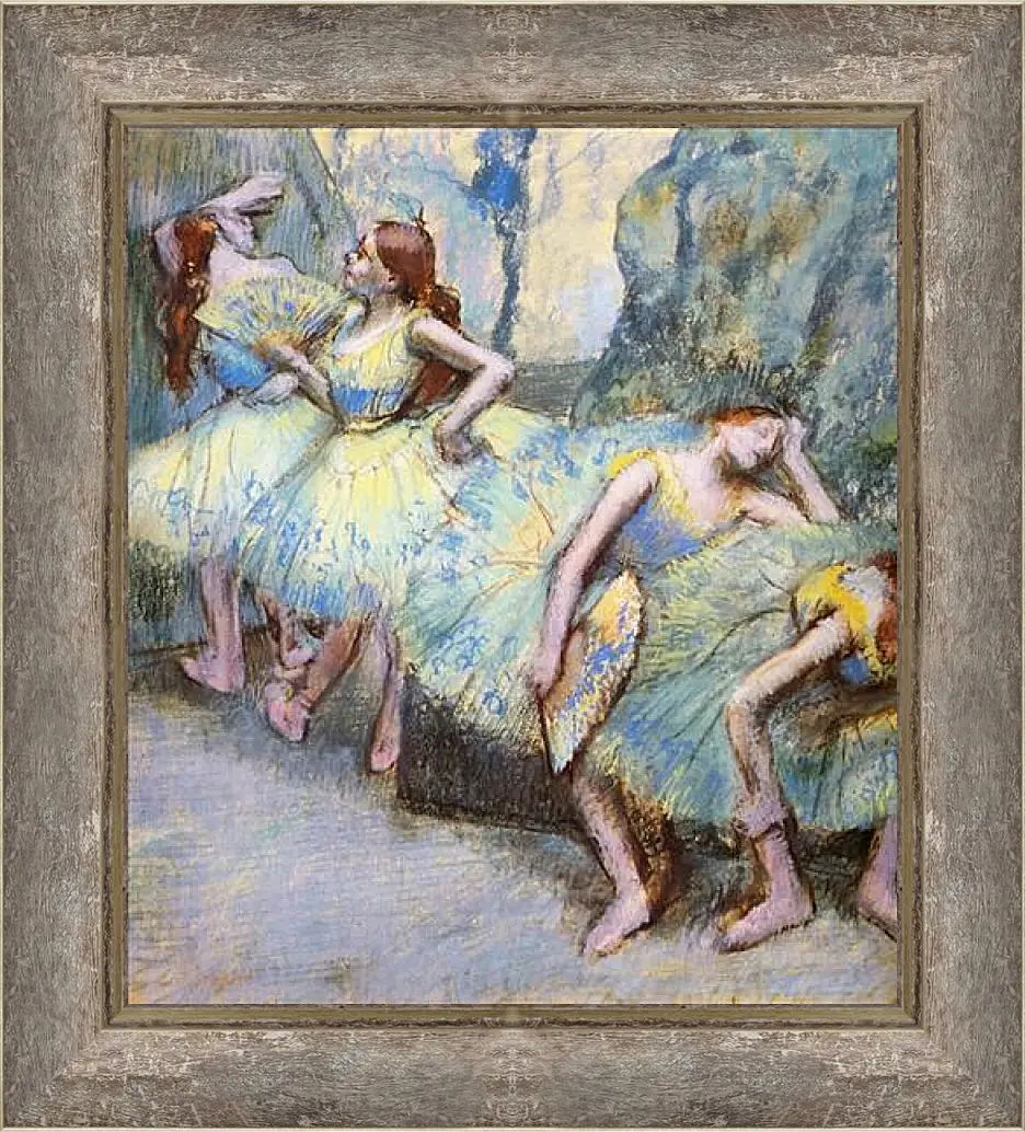 Картина в раме - Danseuses dans les coulisses. Эдгар Дега