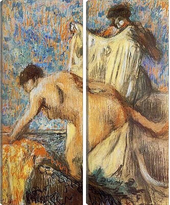 Модульная картина - Femme sortant du bain. Эдгар Дега
