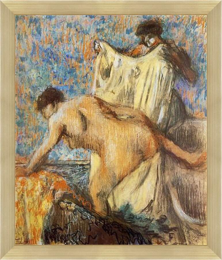 Картина в раме - Femme sortant du bain. Эдгар Дега