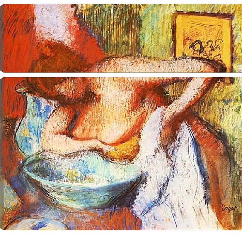 Модульная картина - La Toilette. Эдгар Дега