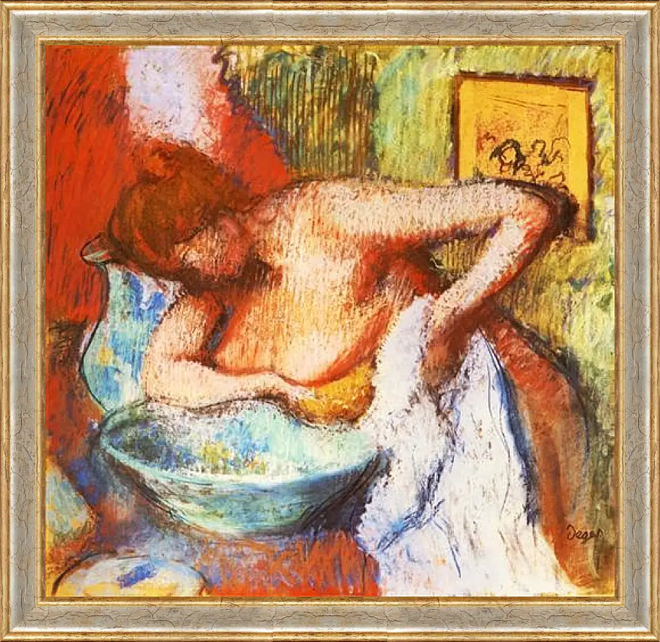 Картина в раме - La Toilette. Эдгар Дега