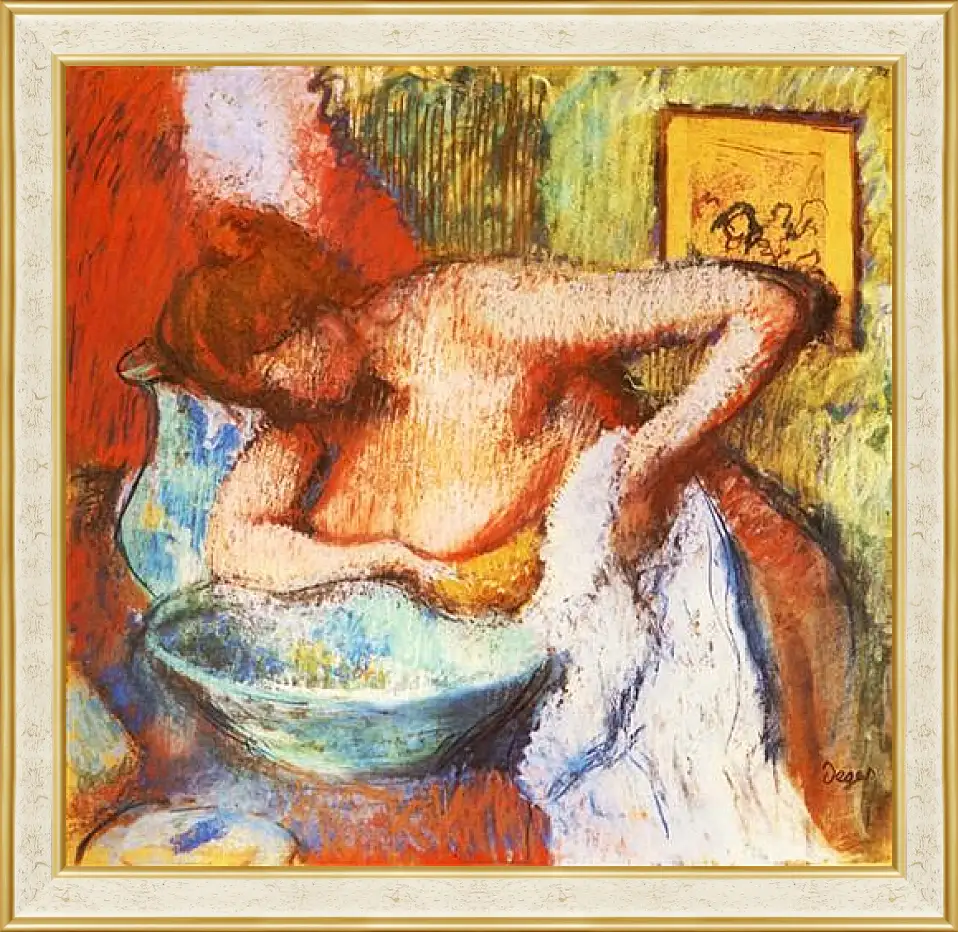 Картина в раме - La Toilette. Эдгар Дега