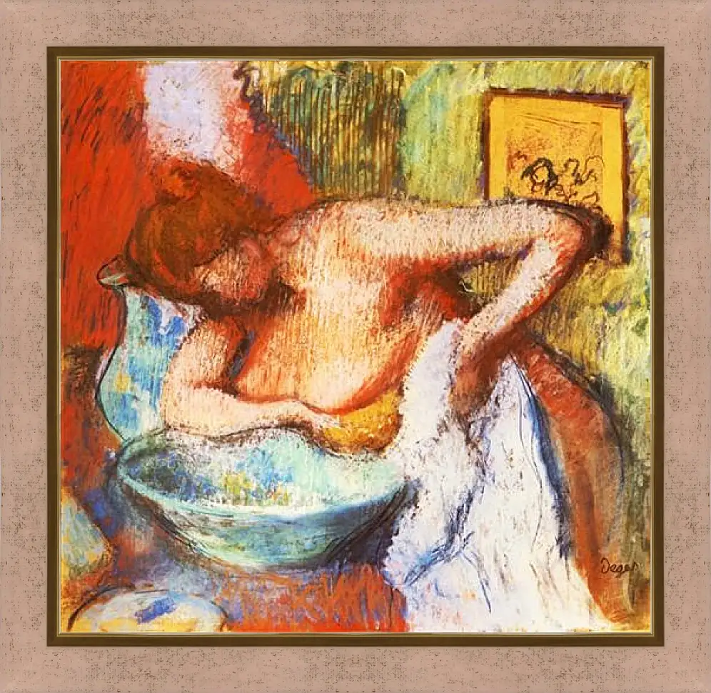 Картина в раме - La Toilette. Эдгар Дега