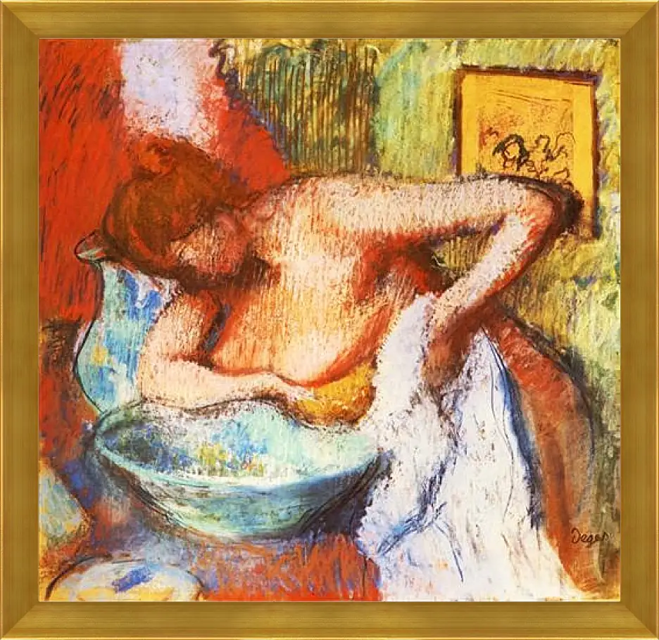 Картина в раме - La Toilette. Эдгар Дега